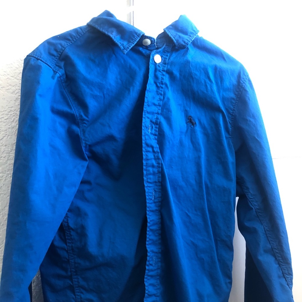 Size 9/10: Boy Button-Up Royal Blue Shirt